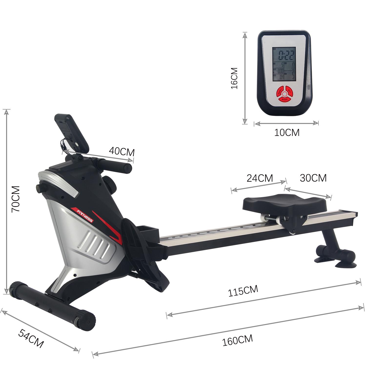 Exercise Rowing Machine 8 Levels Resistance - Home Gym Workout - Bright ...